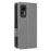 For Ulefone Note 14 Litchi Texture Anti-drop PU Leather Phone Case Dual Magnetic Clasp Anti-scratch Phone Cover Wallet Stand - Grey - 6