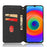For Ulefone Note 14 Rhombus Pattern Imprinted Drop-proof Phone Case Magnetic Auto Closing PU Leather Wallet Stand Anti-scratch Phone Cover - Black - 2