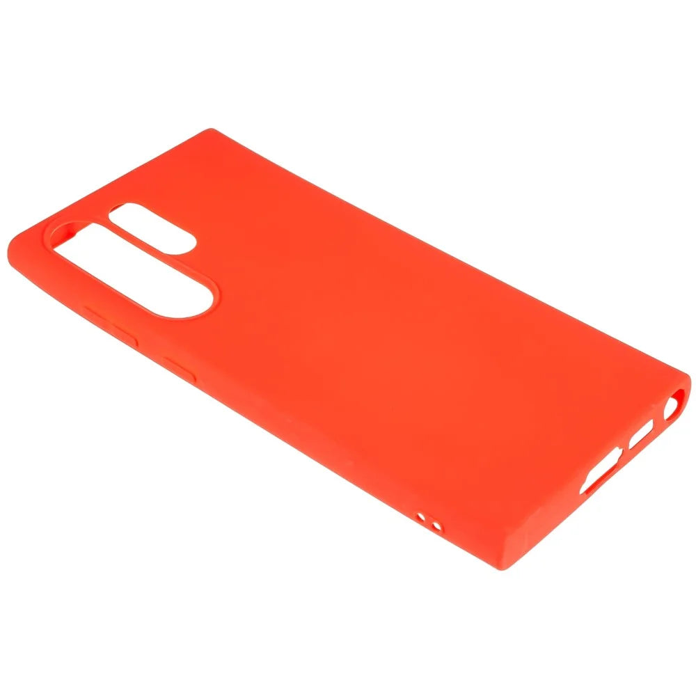 For Samsung Galaxy S23 Ultra Matte TPU Phone Case Shockproof Flexible Back Cover - Red - 5