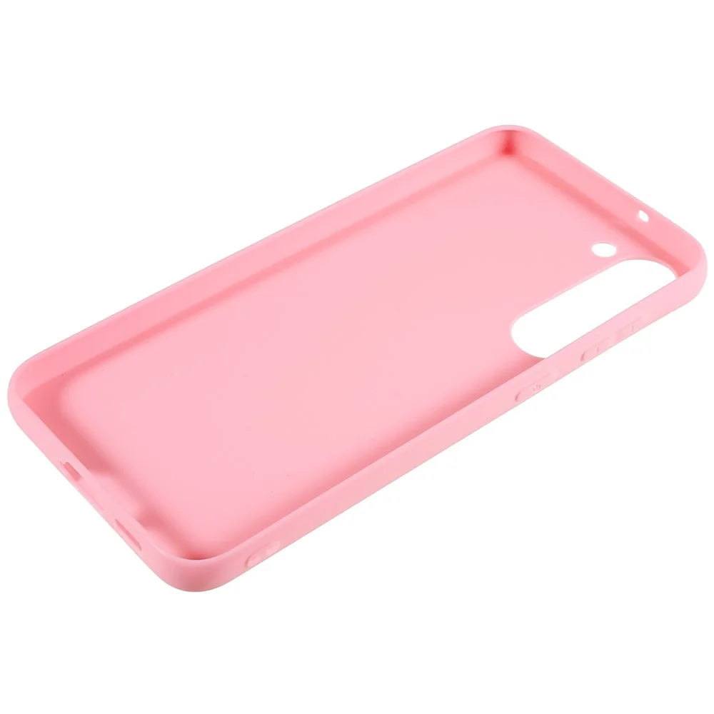 For Samsung Galaxy S23+ Soft TPU Matte Finish Coating Case Smooth Flexible Protective Phone Cover - Pink - 6