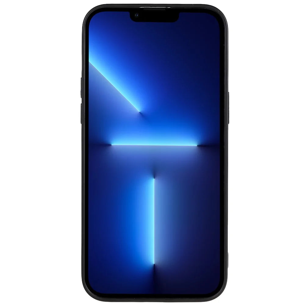 For iPhone 13 Pro 6.1 inch Back Shell, Anti-Fingerprint Soft TPU Phone Case Matte Protective Cover - Black - 3