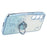 KADEM For Samsung Galaxy S23 TPU Case with Kickstand Flower Pattern Rhinestone Decor - Blue - 4