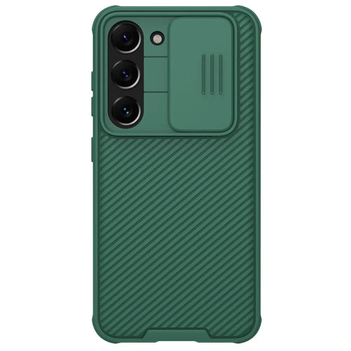 NILLKIN CamShield Pro Series for Samsung Galaxy S23+ Protective Phone Case with Slide Camera Cover Anti-scratch Phone Shell - Green - 1