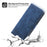 DIERFENG DF-03 PU Leather Case for iPhone 13 Pro 6.1 inch, Lines Imprinted Wallet Stand Protective Phone Cover - Blue - 7
