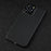 For iPhone 14 Pro Back Case 1500D Coarse Texture Aramid Fiber Protective Cover - Matte Black - 7