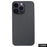 For iPhone 14 Pro Max Aramid Fiber Back Case Shockproof 1500D Coarse Texture Cover - Matte Black - 1