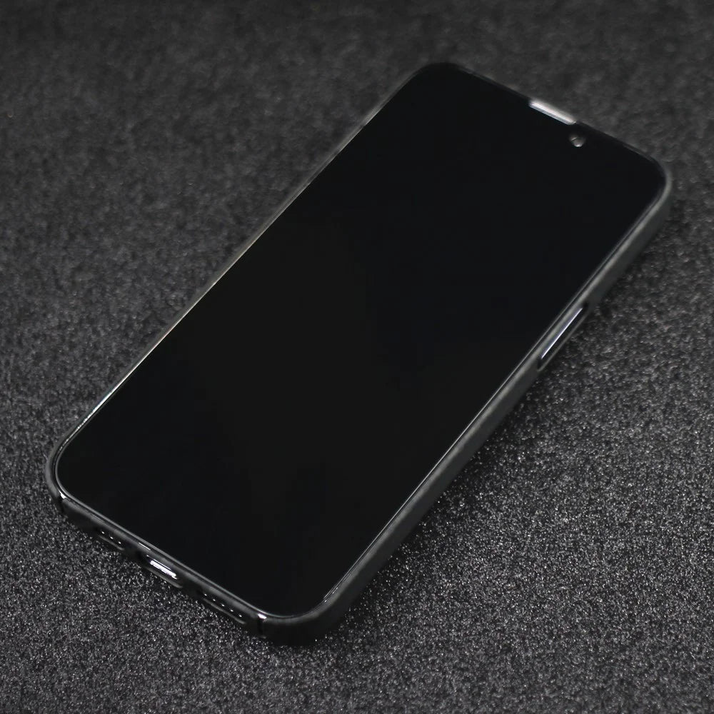 For iPhone 13 Pro Case Precise Cutout Aramid Fiber 1500D Coarse Texture Protective Cover - Matte Black - 7