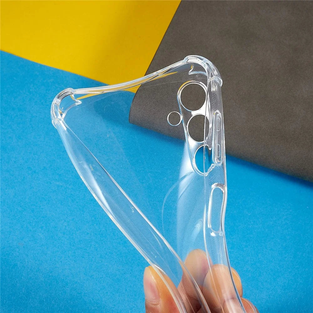 For Samsung Galaxy A54 5G Phone Back Cover HD Clear Four Corner Shock-absorbing Soft TPU Case with Lanyard - 3