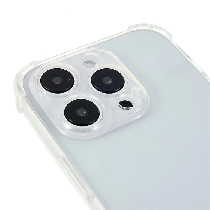 Phone Back Cover for iPhone 13 Pro 6.1 inch HD Clear Four Corner Soft TPU Case with Lanyard - 4