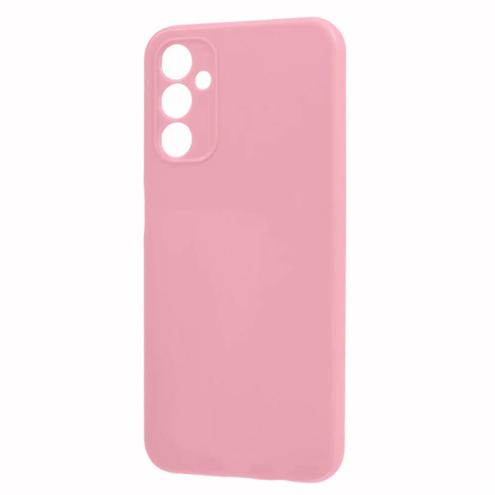 For Samsung Galaxy A14 5G / A14 4G Bump Proof Glossy Back Shell, Glossy TPU Phone Case Protective Cover - Pink - 3