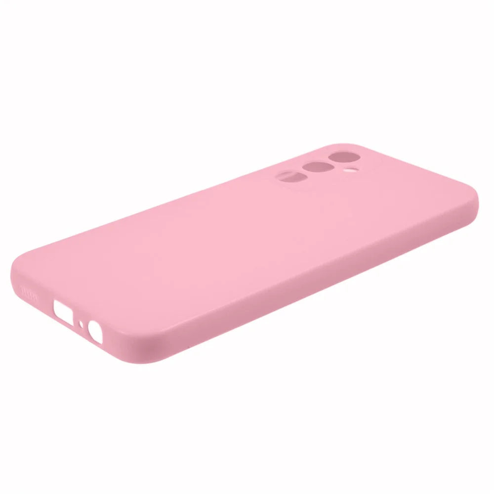 For Samsung Galaxy A14 5G / A14 4G Bump Proof Glossy Back Shell, Glossy TPU Phone Case Protective Cover - Pink - 4