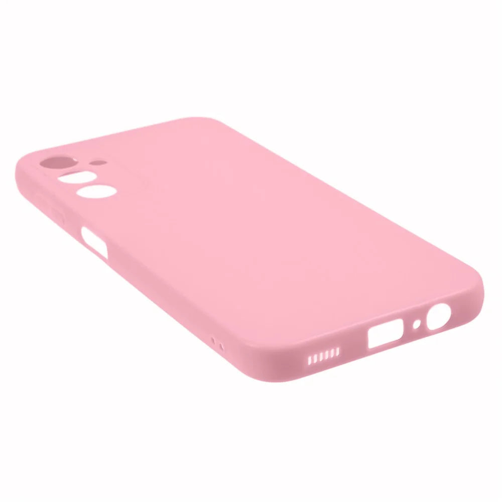 For Samsung Galaxy A14 5G / A14 4G Bump Proof Glossy Back Shell, Glossy TPU Phone Case Protective Cover - Pink - 5