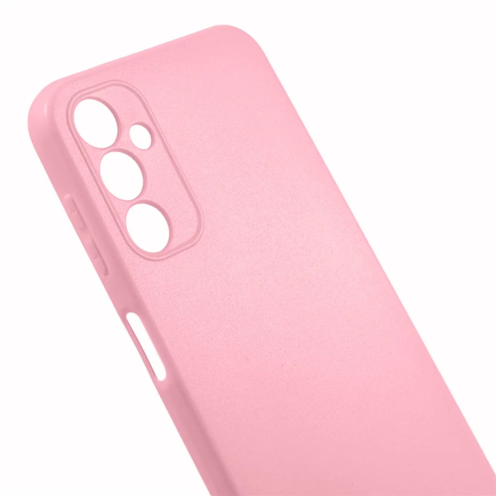 For Samsung Galaxy A14 5G / A14 4G Bump Proof Glossy Back Shell, Glossy TPU Phone Case Protective Cover - Pink - 7