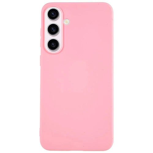 For Samsung Galaxy A34 5G Matte Back Shell, Anti-Fingerprint Soft TPU Phone Case Scratch Resistant Protective Cover - Pink - 1