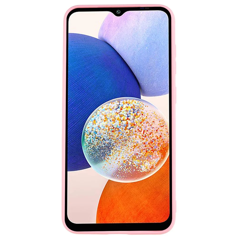 For Samsung Galaxy A34 5G Matte Back Shell, Anti-Fingerprint Soft TPU Phone Case Scratch Resistant Protective Cover - Pink - 2
