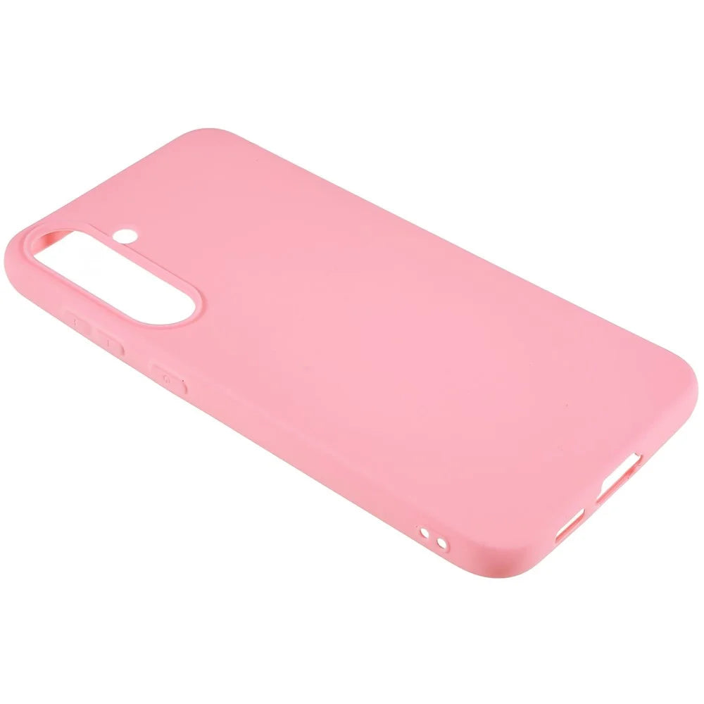 For Samsung Galaxy A34 5G Matte Back Shell, Anti-Fingerprint Soft TPU Phone Case Scratch Resistant Protective Cover - Pink - 5