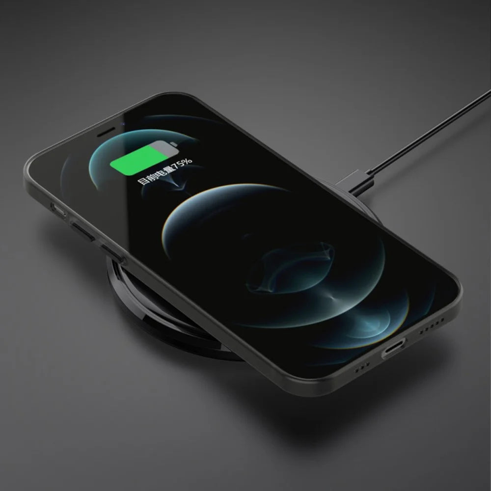 Ultra Thin PP Case for iPhone 14 Plus, Matte Finish Drop-Proof Cell Phone Cover - Transparent Black - 4