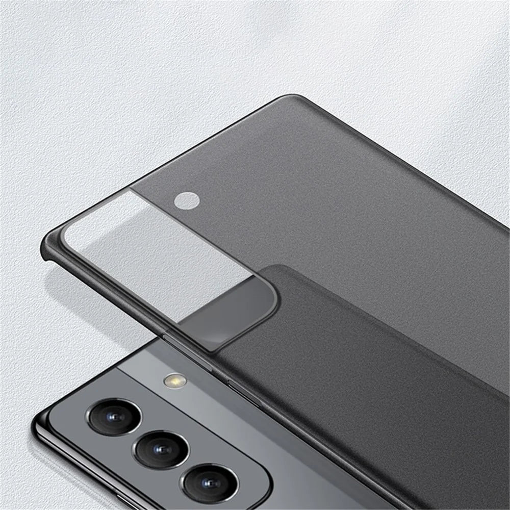 For Samsung Galaxy S22+ 5G PP Ultra Thin Matte Finish Phone Case Anti-scratch Smartphone Back Cover - Transparent White - 5