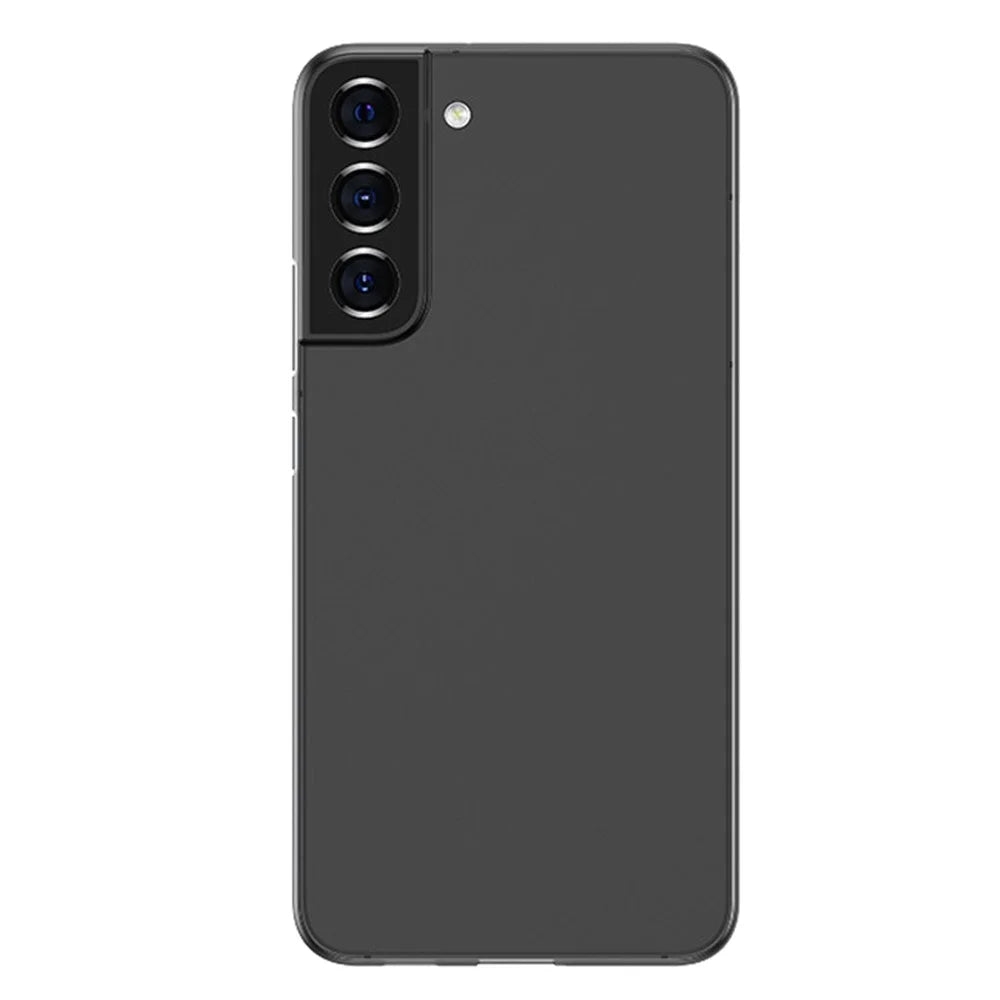 For Samsung Galaxy S22 5G Anti-drop Matte Case Ultra Thin Scratch-resistant PP Phone Cover - Transparent Black - 1