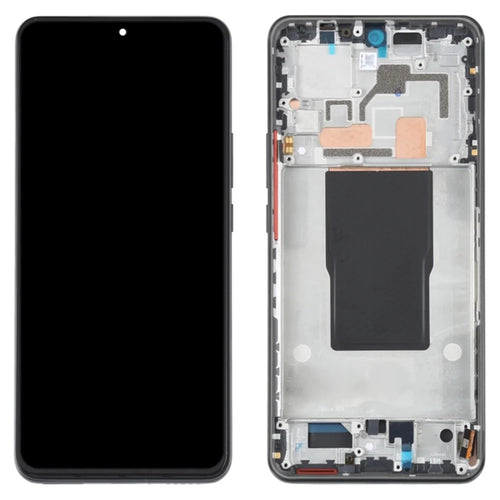 For Xiaomi Redmi K50 Ultra 5G / 12T 5G / 12T Pro 5G Grade S OEM AMOLED Screen and Digitizer Assembly + Frame Part (without Logo) - Black - 1