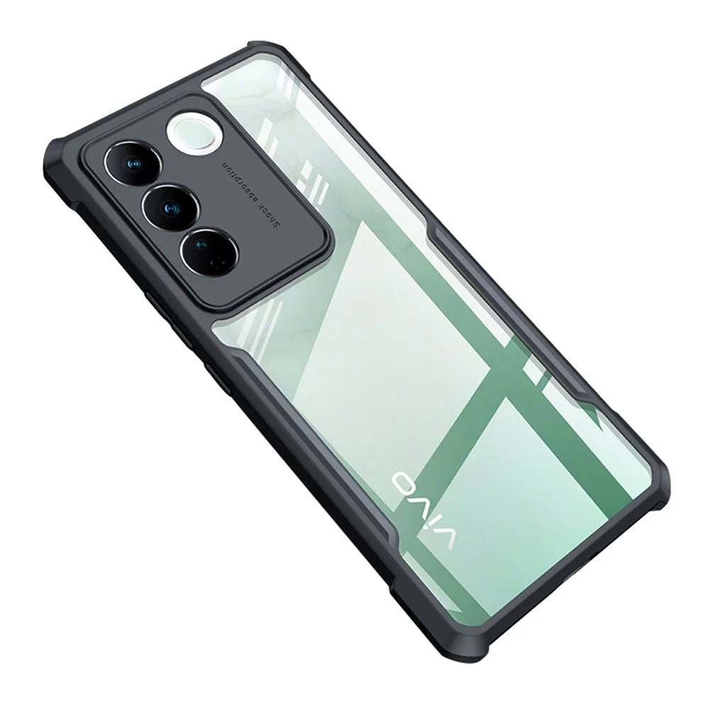 XUNDD For vivo S16 Transparent Phone Case Acrylic+TPU Protective Mobile Phone Back Cover - Transparent - 1
