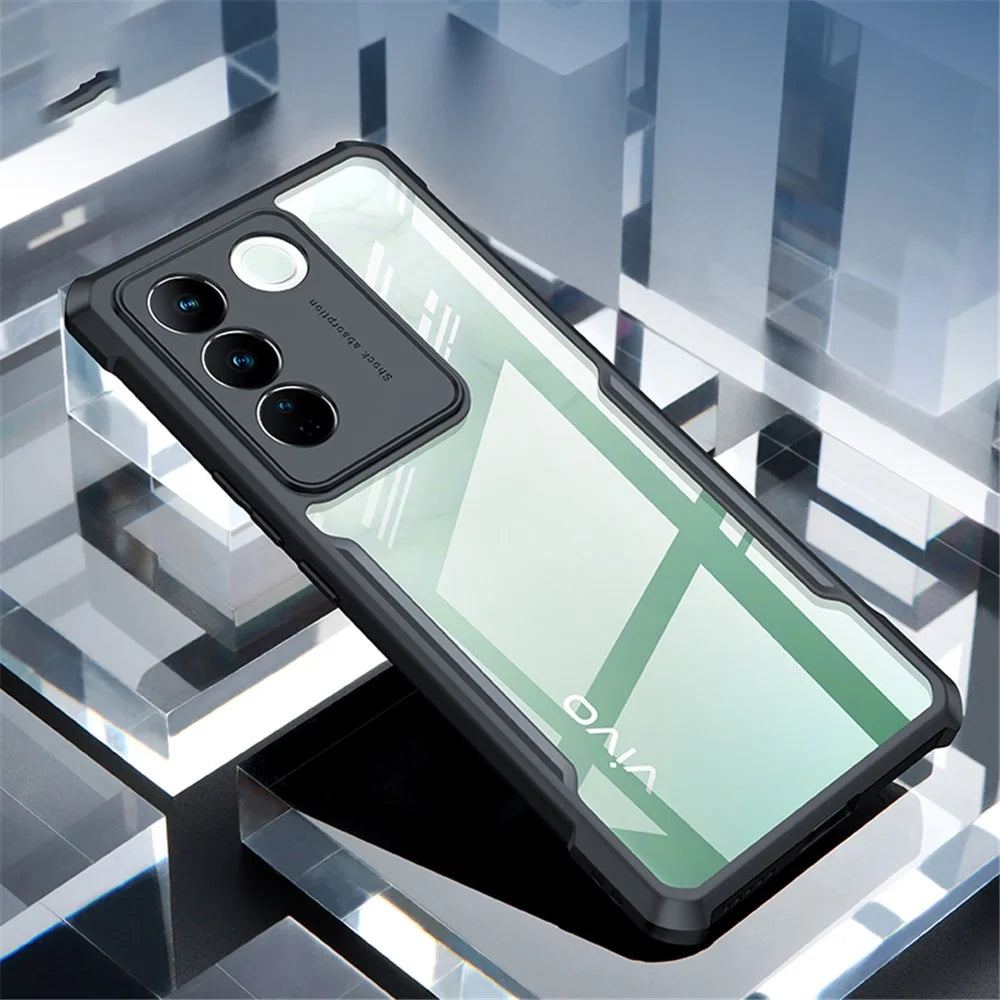 XUNDD For vivo S16 Transparent Phone Case Acrylic+TPU Protective Mobile Phone Back Cover - Transparent - 2