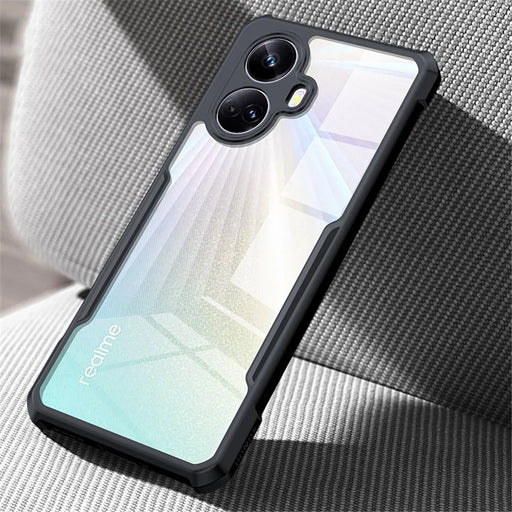 XUNDD For Realme 10 Pro+ 5G Slim Transparent Phone Case Acrylic+TPU Protective Anti-scratch Mobile Phone Back Cover - 2