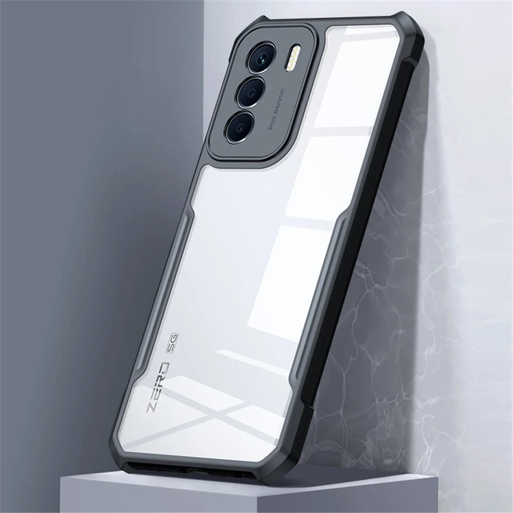 XUNDD For Infinix Zero 5G 2023 Transparent Camera Protection Phone Case Acrylic+TPU Anti-Scratch Drop-Proof Phone Back Cover - 4