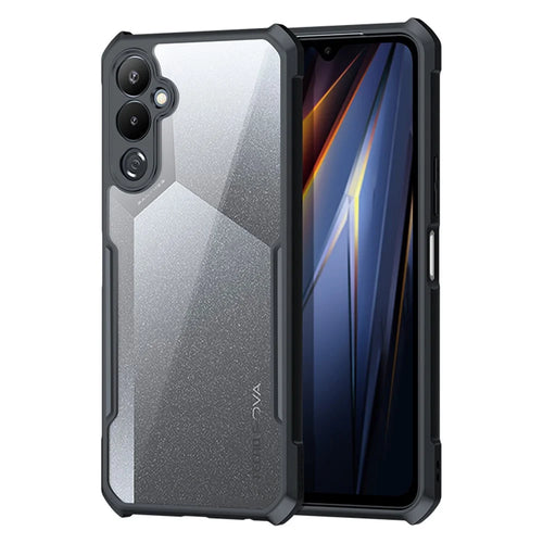 XUNDD For TECNO Pova 4 4G Lightweight Transparent Phone Case Acrylic+TPU Anti-Fall Phone Back Cover - 1