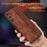 AZNS For Samsung Galaxy A34 5G Imprinted Pattern Protective Phone Case PU Leather Coated TPU Shockproof Back Cover - Brown - 2