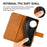 Shockproof Phone Case For OnePlus 11 5G, PU Leather Stand Wallet Calf Texture Square Magnetic Clasp Phone Cover - Yellow - 5