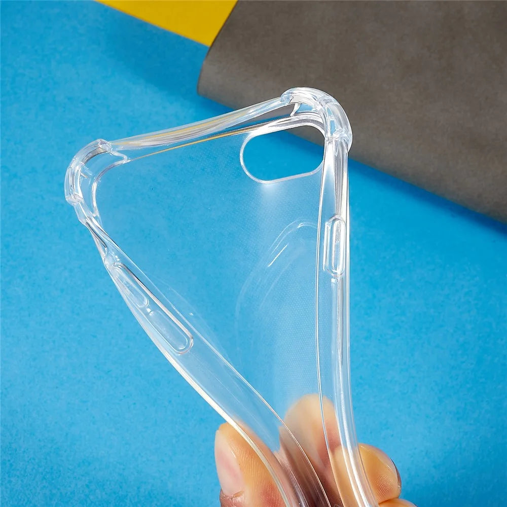 Phone Back Cover for iPhone 7 / 8 / SE (2020) / SE (2022), HD Clear Four Corner Shockproof TPU Case with Lanyard - 6