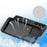 Cell Phone Case for Samsung Galaxy S23, Sliding Card Holder PC + TPU Anti-drop Cover - Black - 7