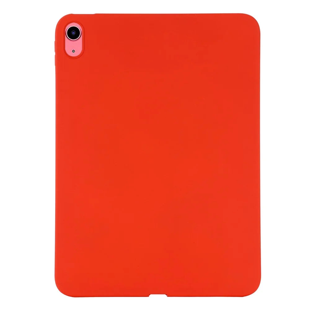 Anti-Drop Tablet Cover For iPad (2025) / 10.9 (2022) Liquid Silicone Protective Non-Slip Tablet Case - Red - 1