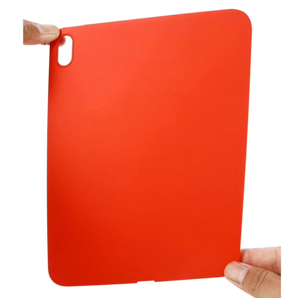 Anti-Drop Tablet Cover For iPad (2025) / 10.9 (2022) Liquid Silicone Protective Non-Slip Tablet Case - Red - 7
