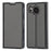 Shockproof Phone Cover For Sharp Aquos Sense 7, PU Leather Phone Case with Stand Card Holder - Black - 1