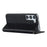 For Samsung Galaxy S23 Shockproof Phone Case PU Leather Silk Texture Phone Cover Wallet Stand with Wrist Strap - Black - 4