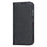 For Samsung Galaxy S23 Shockproof Phone Case PU Leather Silk Texture Phone Cover Wallet Stand with Wrist Strap - Black - 7