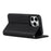 Full Protection Phone Case For iPhone 14 Pro Max, Litchi Texture Genuine Leather Cell Phone Cover Wallet Stand - Black - 3