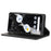For Google Pixel 7a Anti-drop Phone Cover Calf Texture PU Leather Protective Phone Case with Stand Wallet - Black - 3