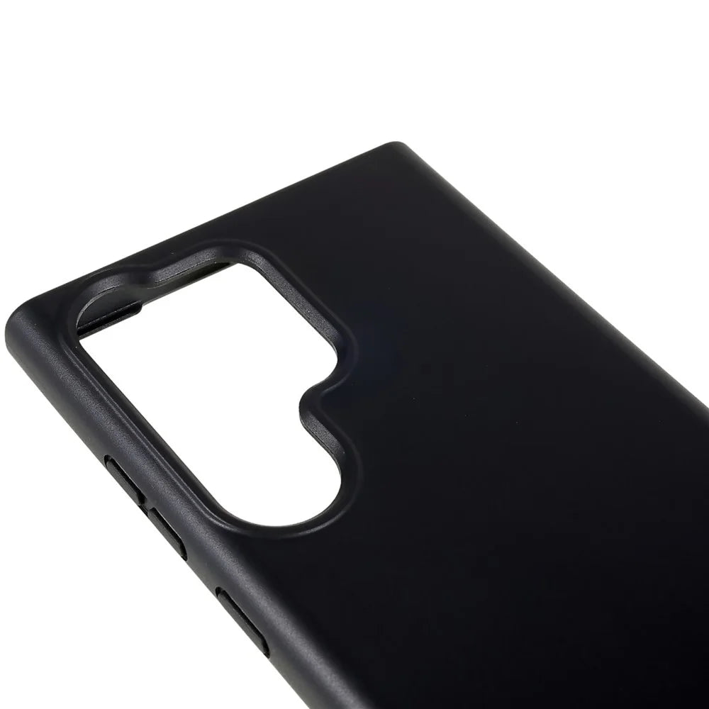 For Samsung Galaxy S23 Ultra Cell Phone Case Anti-Scratch Biodegradable Wheat Straw Phone Cover - Black - 7