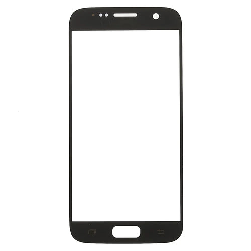 For Samsung Galaxy S7 G930 Front Screen Glass Lens + OCA Adhesive Replacement Parts - Black - 1