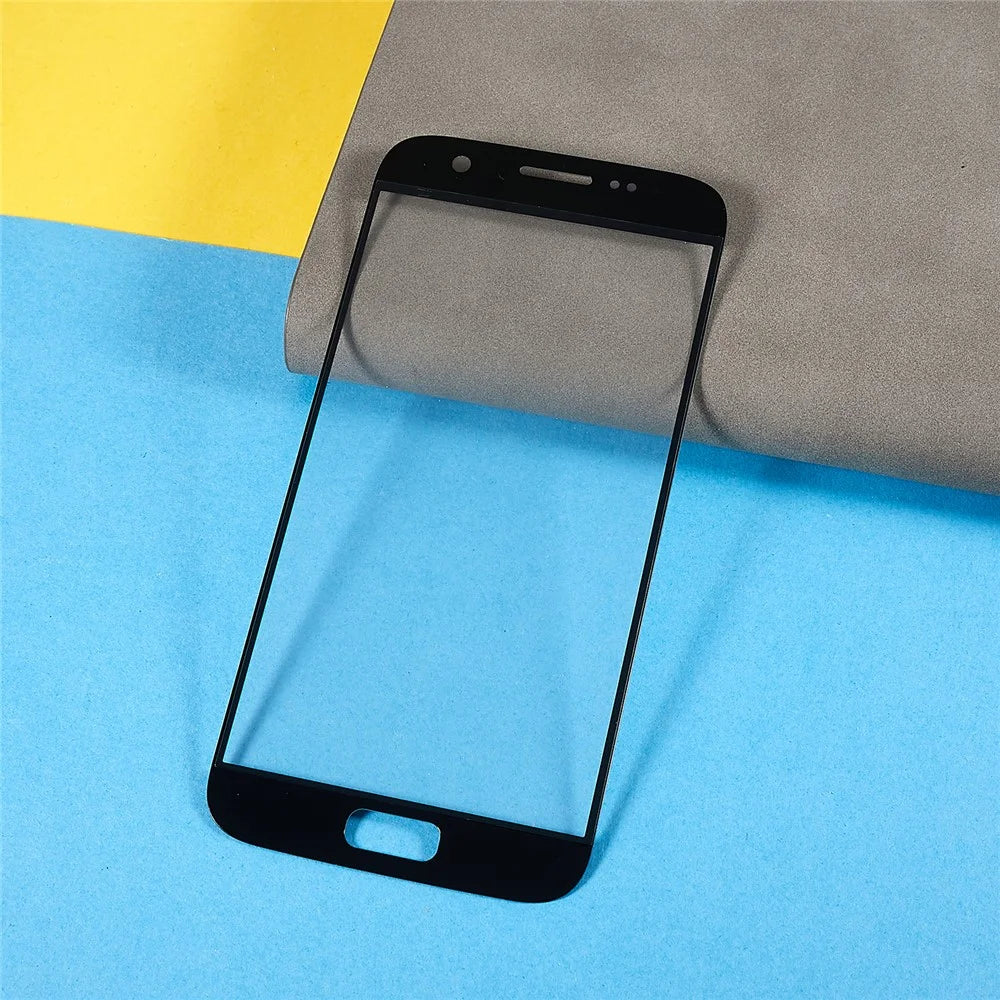 For Samsung Galaxy S7 G930 Front Screen Glass Lens + OCA Adhesive Replacement Parts - Black - 5