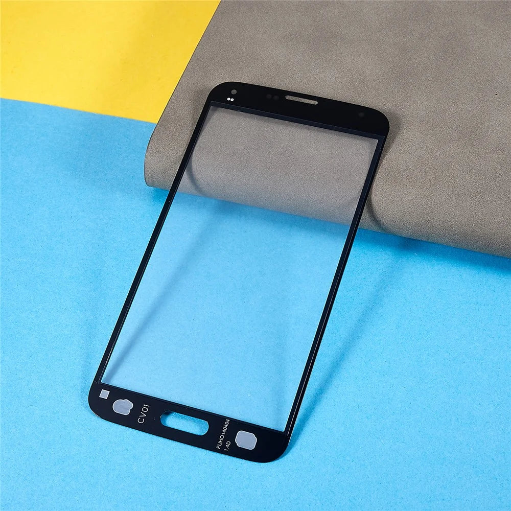 For Samsung Galaxy S5 G900 Front Screen Glass Lens + OCA Adhesive Replacement Parts - Black - 3