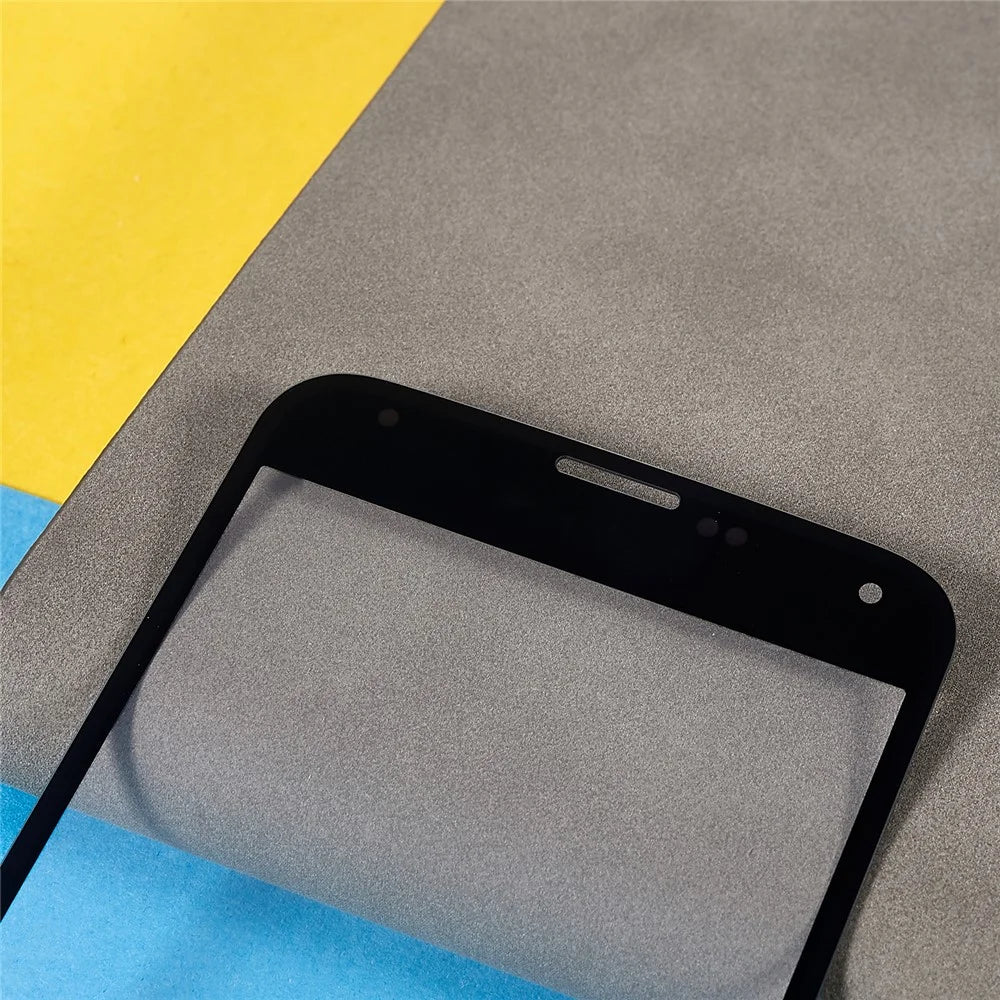 For Samsung Galaxy S5 G900 Front Screen Glass Lens + OCA Adhesive Replacement Parts - Black - 4
