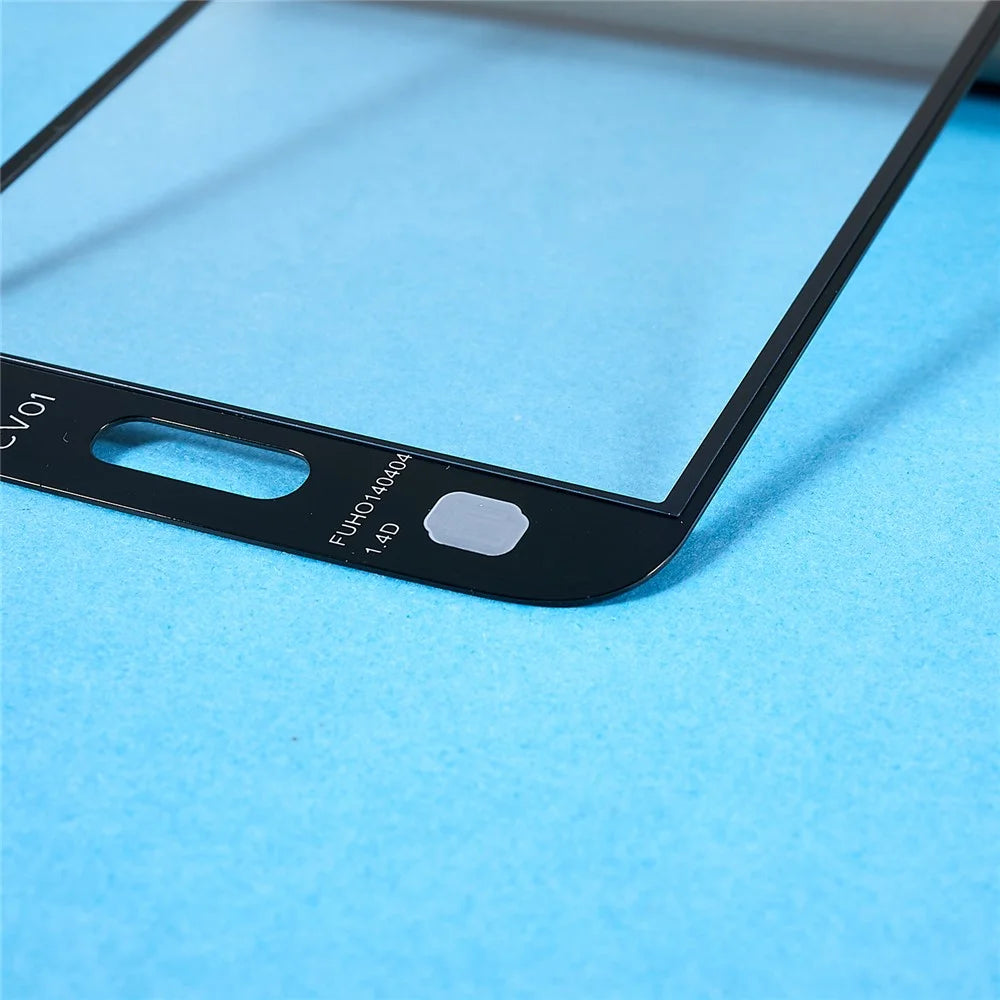 For Samsung Galaxy S5 G900 Front Screen Glass Lens + OCA Adhesive Replacement Parts - Black - 6