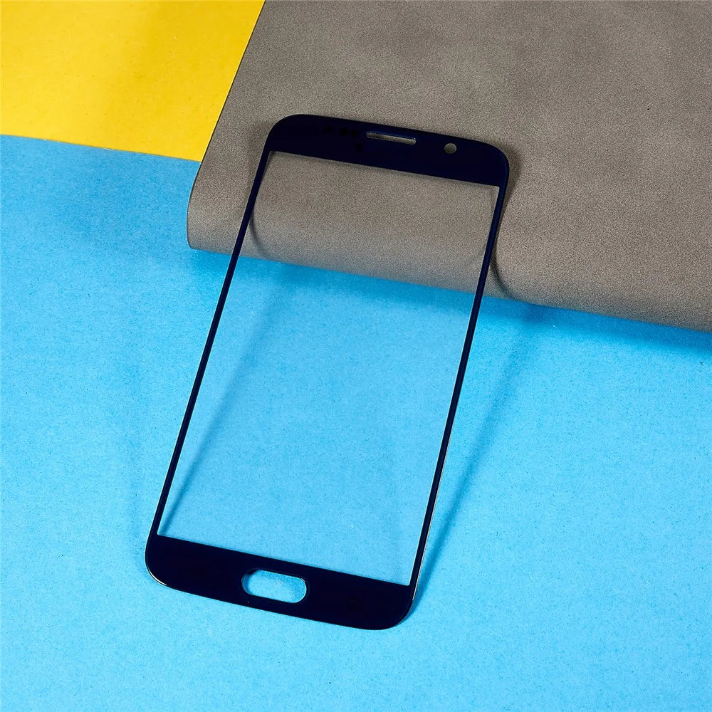 For Samsung Galaxy S6 G920 Front Screen Glass Lens + OCA Adhesive Replacement Parts - Dark Blue - 2