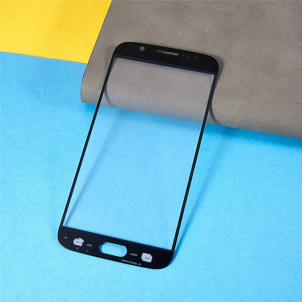 For Samsung Galaxy S6 G920 Front Screen Glass Lens + OCA Adhesive Replacement Parts - Dark Blue - 3