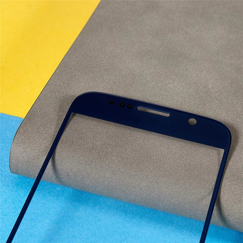 For Samsung Galaxy S6 G920 Front Screen Glass Lens + OCA Adhesive Replacement Parts - Dark Blue - 4