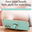 XINLI Slim Phone Case Kickstand For Samsung Galaxy A32 4G (EU Version), Electroplating Anti-fall Protective Phone Cover - Cyan - 3